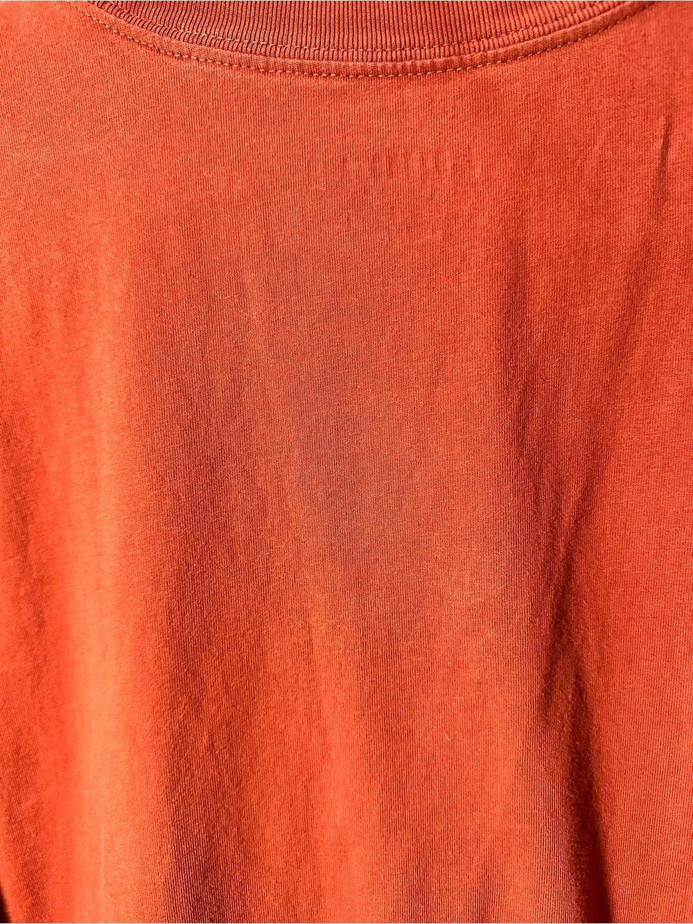 Jordan Air Men's Embroidered Graphic T-Shirt in Starfish Orange